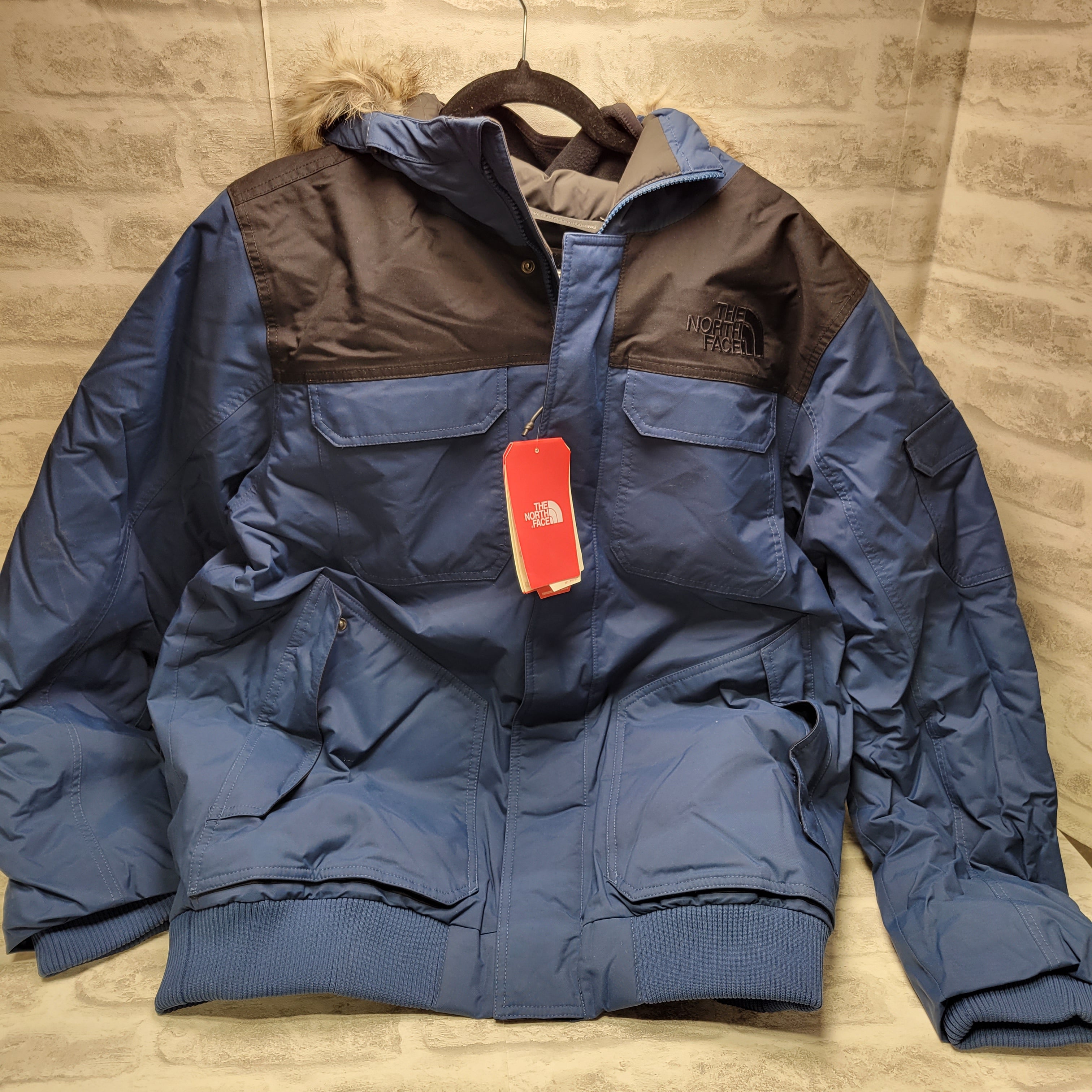 The North Face Men's Gotham Insulated Jacket III, Large Blue/Teal/Black (7624424784110)